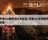 天堂2m搬砖选什么职业-天堂2m手游搬砖职业